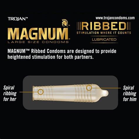 trojan magnum ribbed